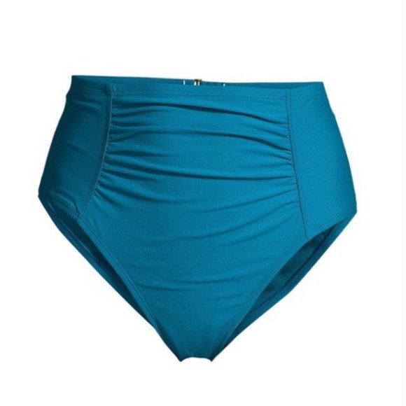 TIME & TRU NWT PLUS 3X 24 26 Blue High Rise SWIM Bottoms NEW - Picture 2 of 6